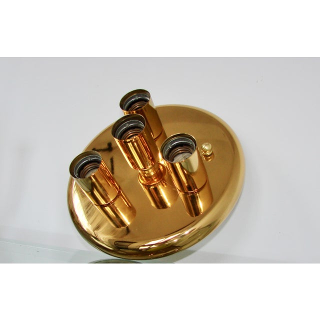 Vintage Ceiling Light in Brass-Finished Metal, 1980s For Sale - Image 9 of 13