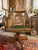 Antique Oak Bankers Chair With Hunters Green Seat For Sale - Image 11 of 12