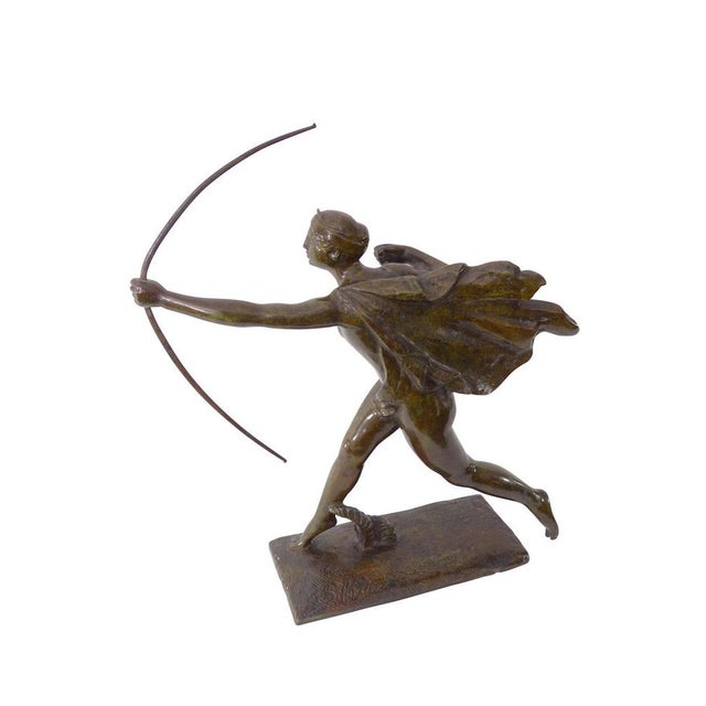 Art Deco Archer, France, 1925, Bronze For Sale - Image 4 of 8