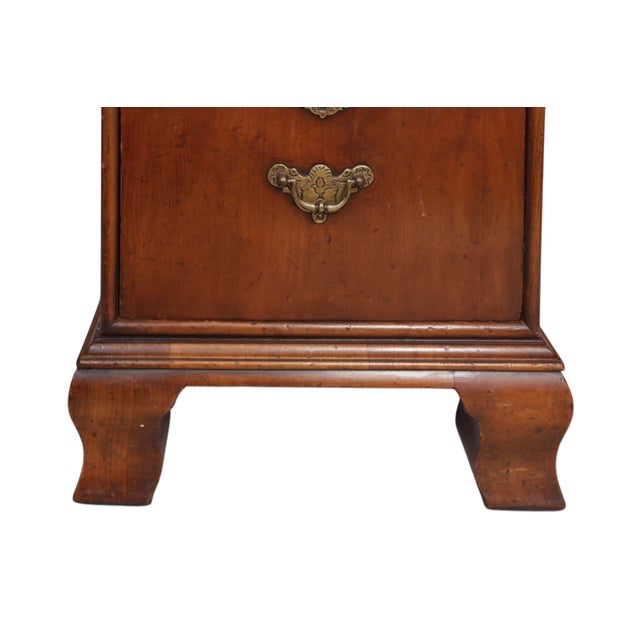 George II Style Mahogany Leather Top Writing Desk For Sale In Tampa - Image 6 of 11