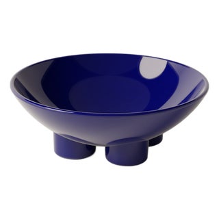 FrUUUUit Super Glossy Cobalt Fruit Bowl by Burgio. For Sale