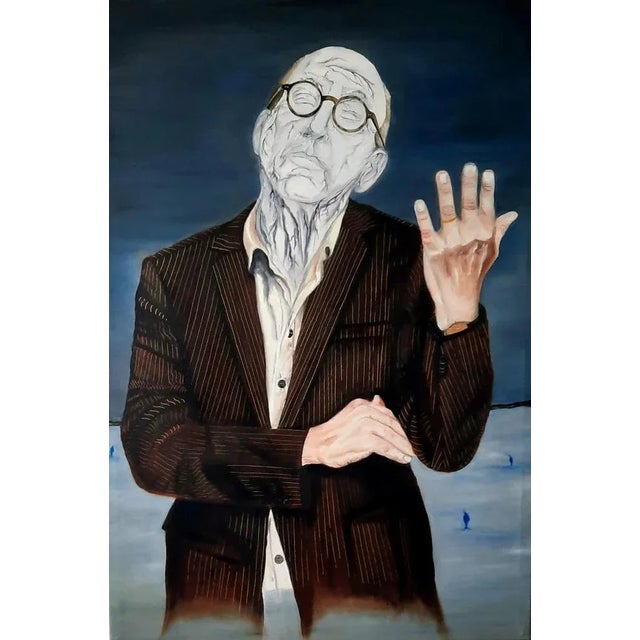 Aziz Anzabi, Power of the Judgment, 2021, Oil on Canvas, in Flawless conditions. This piece is attributed to the mentioned...