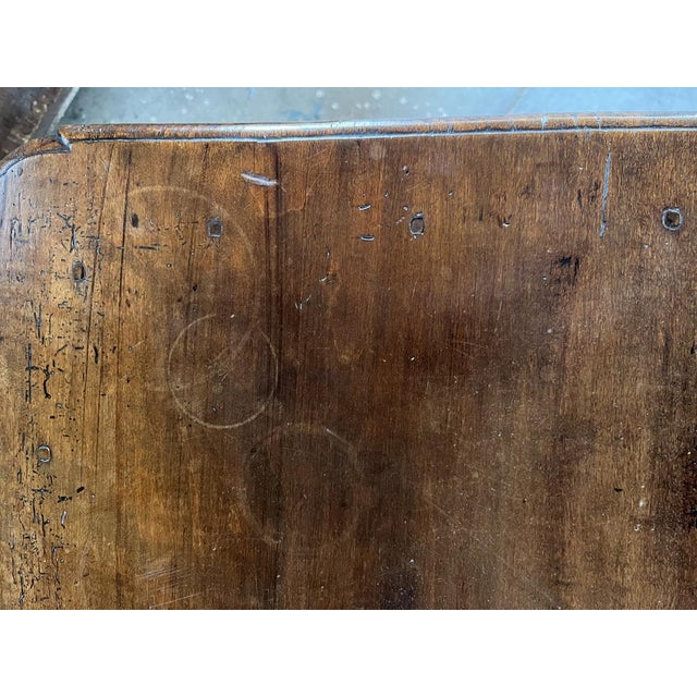 Brown Antique French Walnut Side Table For Sale - Image 8 of 17