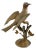 1960's Italian Cast Brass Bird on Branch Sculpture For Sale