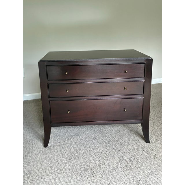 Wood Pair of Barbara Berry for Baker Mahogany Commode Nightstand / End Tables For Sale - Image 7 of 10