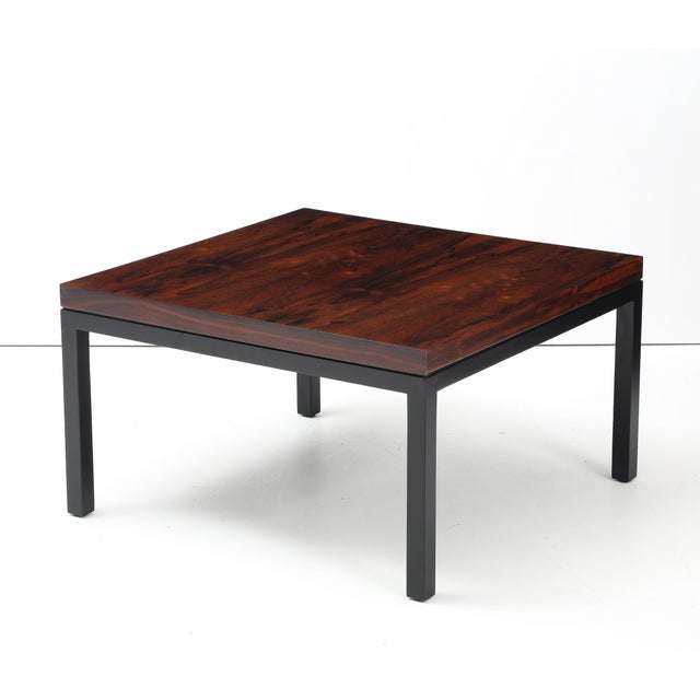 Wood Brazilian Rosewood and Lacquer Coffee Table by Knoll For Sale - Image 7 of 15