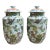 Chinese Famille Rose Butterfly and Floral Lidded Ginger Jars Chinoiserie Urns -a Pair For Sale