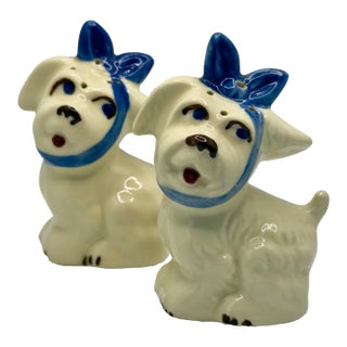 1950s Vintage Shawnee Pottery "Mugsy" Dog Salt and Pepper Shakers- a Pair For Sale