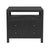 Nora 28 in. W Raffia 2 Drawer Nightstand with Top Open Shelf, Charcoal Raffia For Sale In Chicago - Image 6 of 11