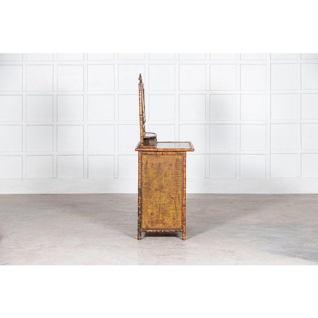 Wood English Bamboo Dressing Table, 1870s For Sale - Image 7 of 18