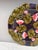 Small German Majolica Flowers Plate circa 1900.