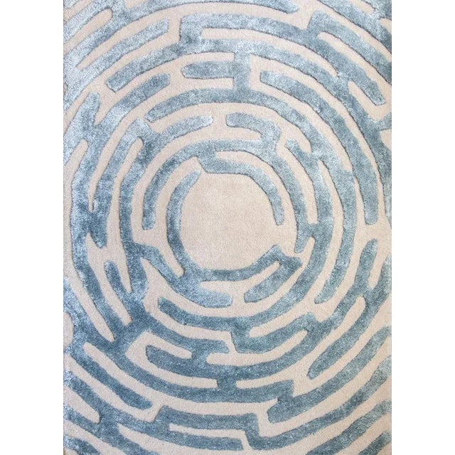 Walk the maze with the Amiens circular rug design, named after the second-largest labyrinth in the Amiens Cathedral in...