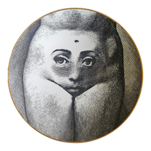 Piero Fornasetti Rosenthal Porcelain Themes and Variations Plate, Motiv Number 19, the Baubo
