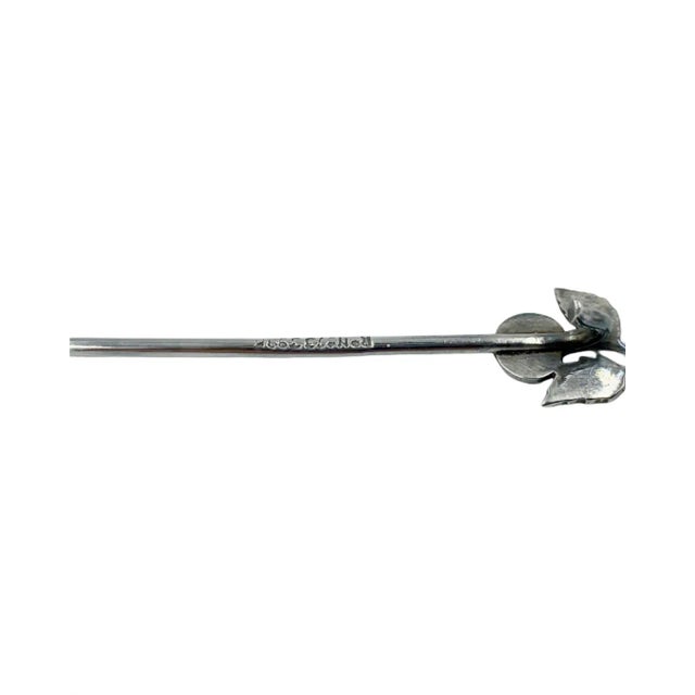 Early 20th Century Antique Set of 6 Art Deco Napier England Sterling Silver Cocktail Garnish Picks For Sale - Image 5 of 12