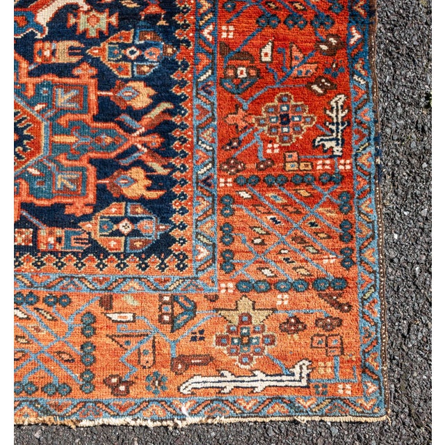 Early 20th Century Persian Oriental Heriz or Karaja Rug, 58x69 For Sale - Image 9 of 18