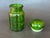 Vintage Green Glass Jar With Bubble Top For Sale - Image 12 of 12
