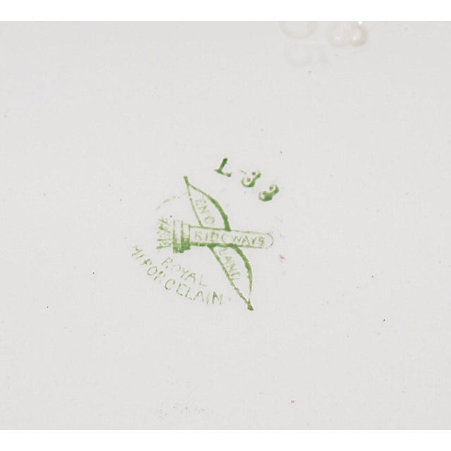 1900 - 1909 Unusual and Rare English Antique Tongue Plate Raised Center For Sale - Image 5 of 5