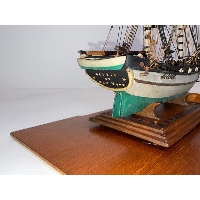 American Ship Model of the Bark Jessie of New York For Sale - Image 3 of 12