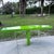 Postmodern Lime Green Lacquer Laminate and Lucite Console Table For Sale - Image 9 of 12