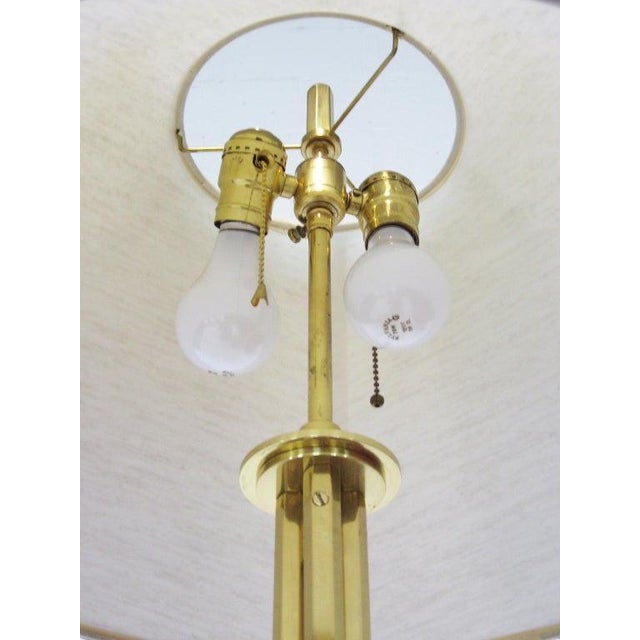 Lang-Levin Mid 20th Century Brass Floor Lamps by Lang-Levin (Pair) For Sale - Image 4 of 10