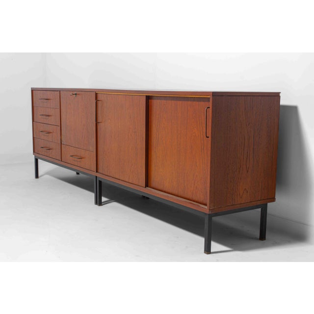 Sideboard in Teak by C. Wulput, 1960s For Sale - Image 4 of 12