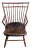 Antique Plank Seat Windsor Arm Chair New England Circa 1790 For Sale