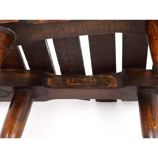 Viennese Wooden Children's Chair from Thonet, Austria, 1900s For Sale - Image 12 of 15