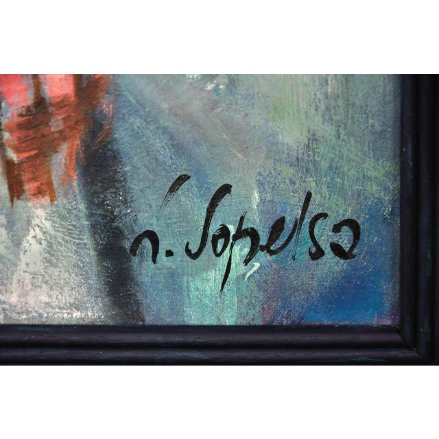 Luciano Sopelsa, Nude Nudo Al Tramanto, 1975, Oil Painting on Canvas, Framed For Sale - Image 3 of 18
