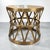 This is a large scale neoclassical campaign style tambour form brass drum side table attributed to Sarreid. It most likely...