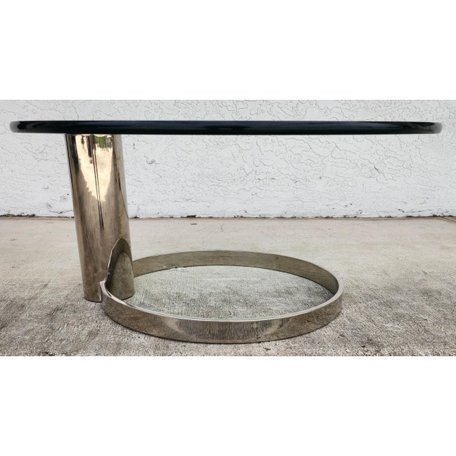 MCM Chrome Coffee Table by Leon Rosen for Pace 1970s For Sale - Image 12 of 13