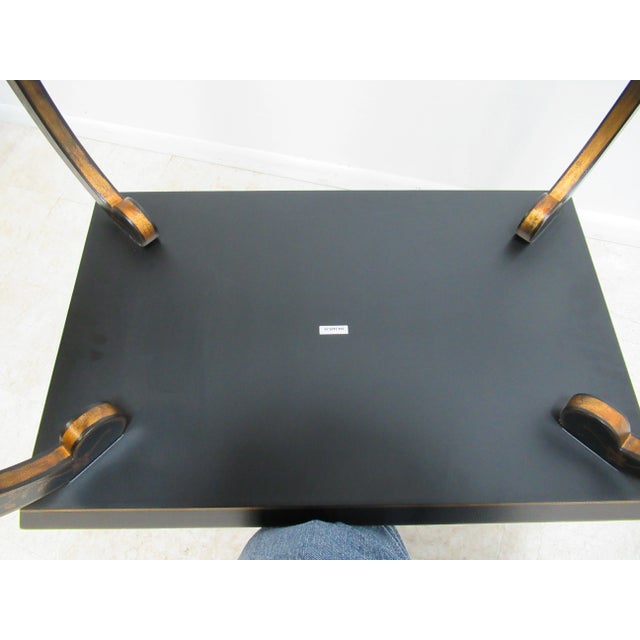 Royal Doulton Adams Paint Decorated Carved Lamp Table For Sale - Image 12 of 13