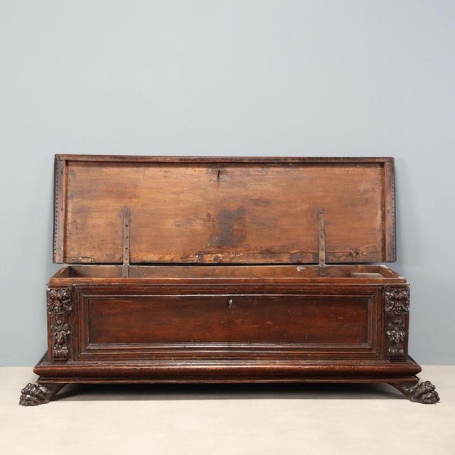 18th Century Italian Walnut Chest For Sale - Image 3 of 14