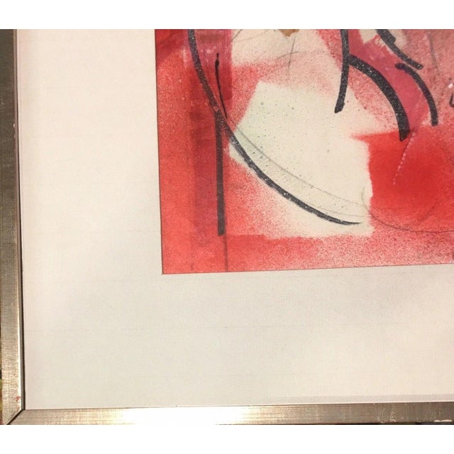 Beige Nude, Three Women Lovemaking, Mixed Media For Sale - Image 8 of 13