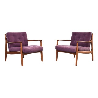 Mid-Century Lounge Chairs by Eugen Schmidt for Soloform, 1960s, Set of 2 For Sale