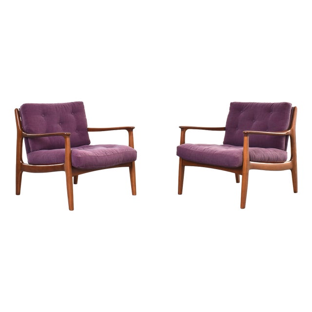 Mid-Century Lounge Chairs by Eugen Schmidt for Soloform, 1960s, Set of 2 For Sale