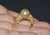 Gemstone Certified Natural 1.31Cts VS F Diamond 13MM South Sea Pearl 18K Solid Gold Ring, size 6.75 For Sale - Image 7 of 10