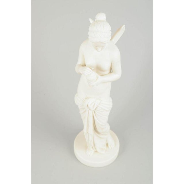 Gustavsberg Biscuit Sculpture “Psyche” after Bertel Thorvaldsen, c. 1900 Biscuit porcelain sculpture depicting Psyche, the...