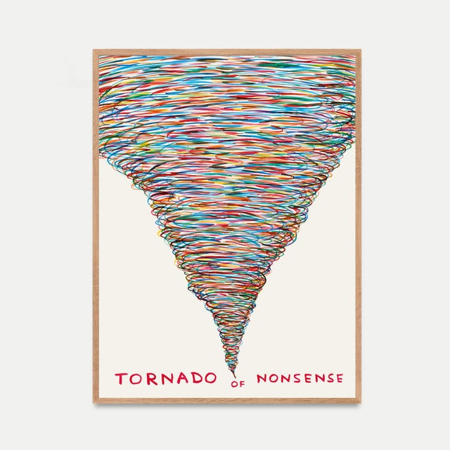 David Shrigley, Tornado of Nonsense, 2021 Accompanied by a Certificate of Authenticity (Issued by Moderne Art Gallery)...