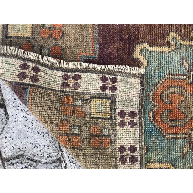 1960s Decorative Handmade Area Rug For Sale - Image 4 of 6