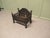Gothic Style Free Standing Fire Basket with Decorative Back, 1900 For Sale - Image 4 of 8
