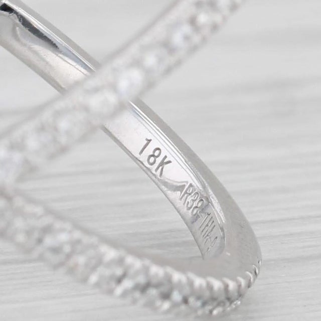 Daussi 0.30ctw Diamond Orbit Ring 18k White Gold Size 6.75 For Sale - Image 4 of 8