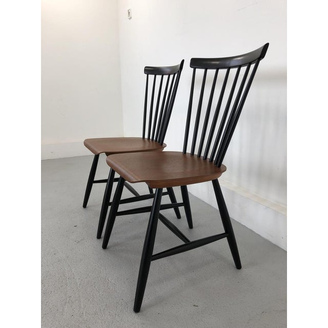 Set of Swedish Chairs Teak by S. E. Fryklund for Hagafors, 1960s For Sale - Image 4 of 16