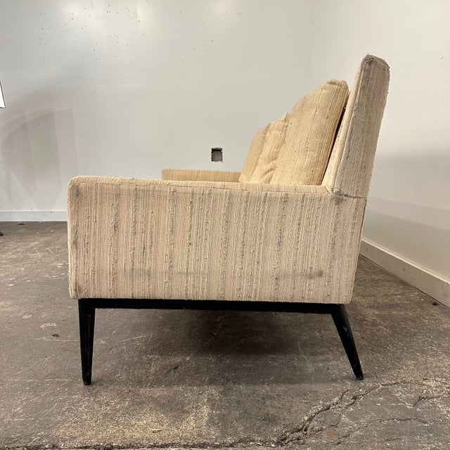 Paul McCobb Paul McCobb 1950s Mid-Century Modern Wingback Sofa For Sale - Image 4 of 12