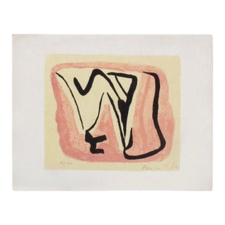 1975 Bram Van Velde Mp 180 Signed Lithograph For Sale