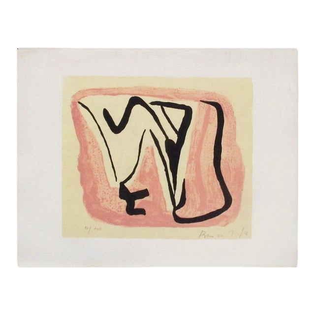 1975 Bram Van Velde Mp 180 Signed Lithograph For Sale