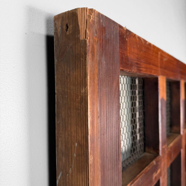 Antique Japanese Architectural Sliding Door Wall Panel, 1890s For Sale - Image 13 of 18