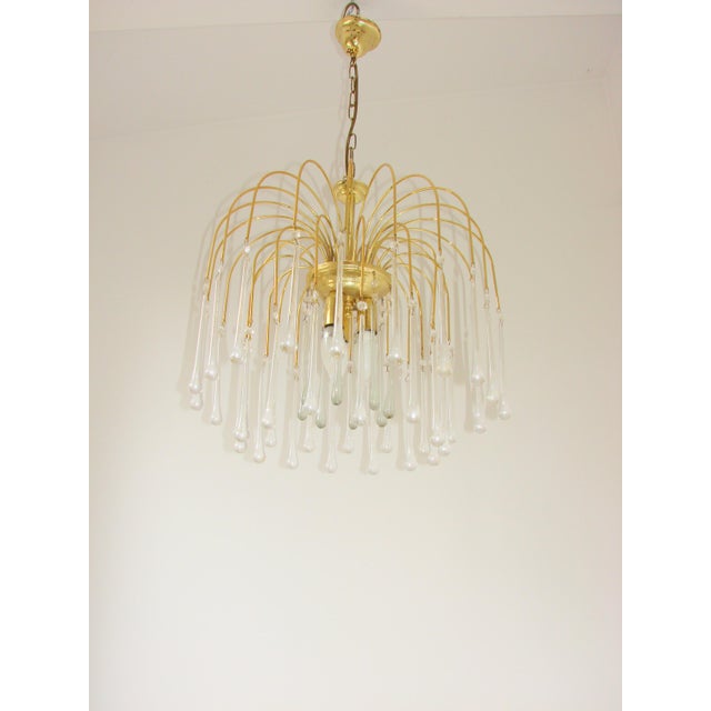 Vintage Pendant Lamp in Brass, 1970s For Sale - Image 4 of 9