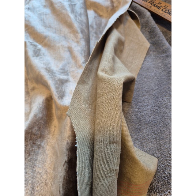 Textile Scalamandre "Paddington" Striated Cotton Velvet- 5 Yards For Sale - Image 7 of 10