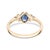 Not Yet Made - Made To Order Oval Cut Blue Sapphire and Diamond 14k Gold Ring Size 6.5 For Sale - Image 5 of 12