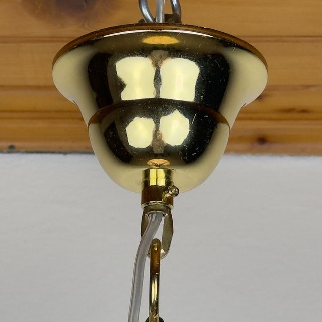 Art Deco Yellow Glass Pendant Lamp, 1930s For Sale - Image 18 of 18